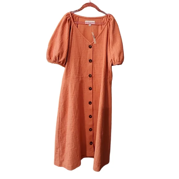 madewell orange dress Madewell Orange size small dress S (4-6)